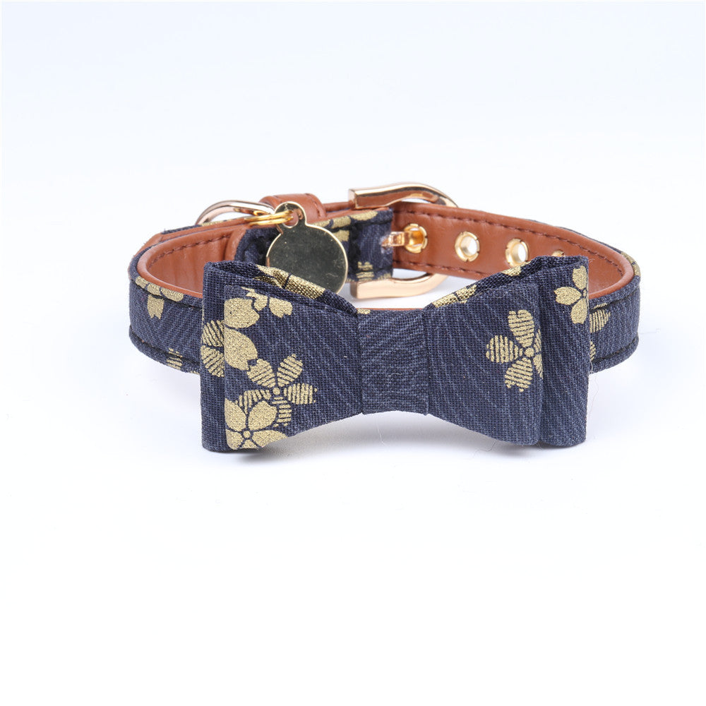 Gold Foil Pet Collar for Dogs and Cats