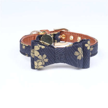 Gold Foil Pet Collar for Dogs and Cats