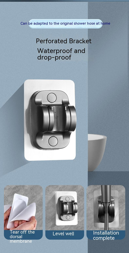 Adjustable Supercharged Shower Head with Hose